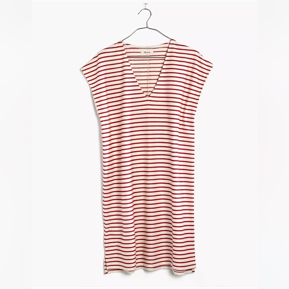 Madewell Striped Vacances Dress Red and White Sz XXS - Picture 3 of 16